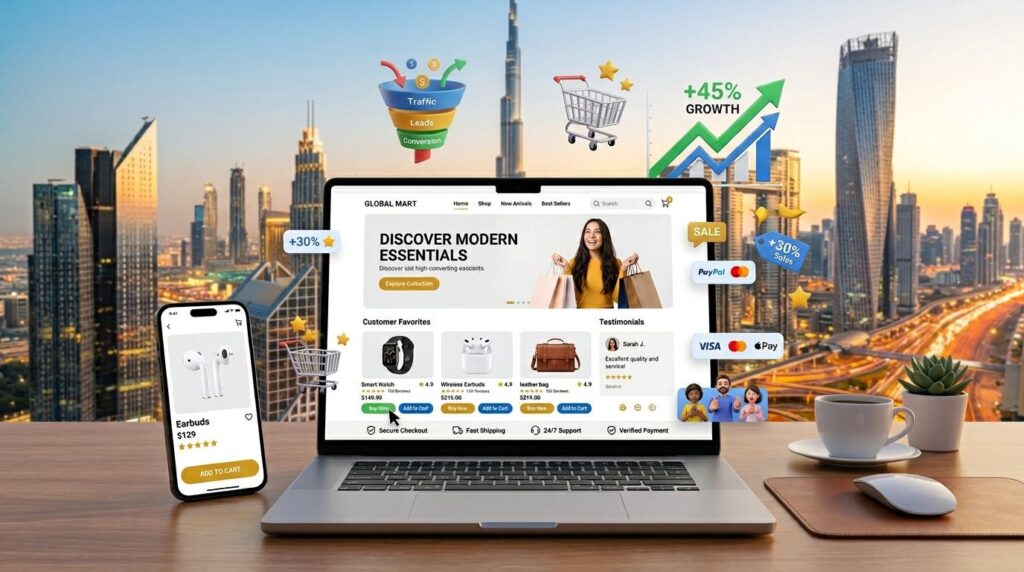 Ecommerce Website Homepage Design Image